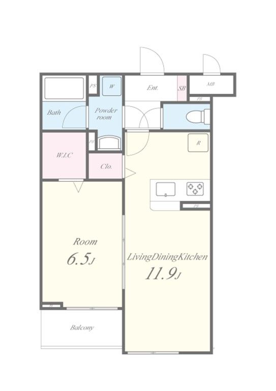 LUCIE TSⅠ(ルシエティエスワン) 間取り