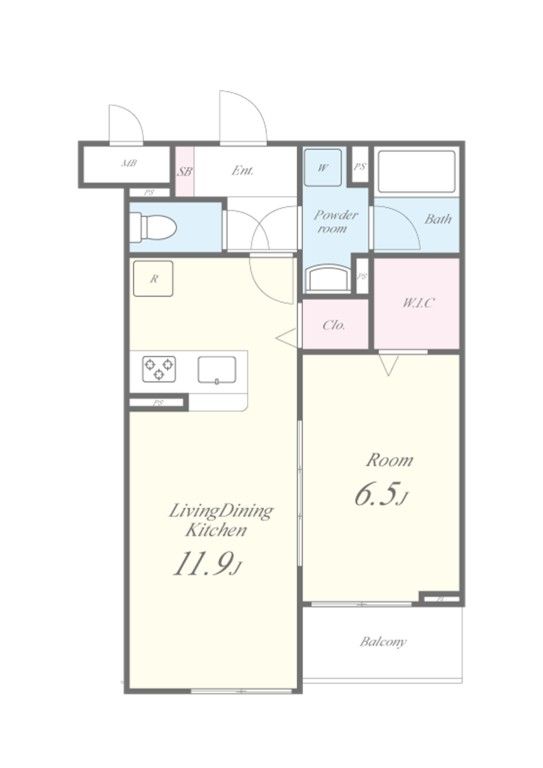 LUCIE TSⅠ(ルシエティエスワン) 間取り