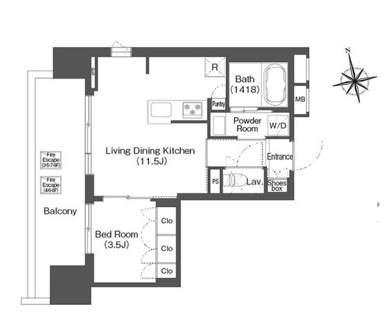 バウスステージ中野 間取り