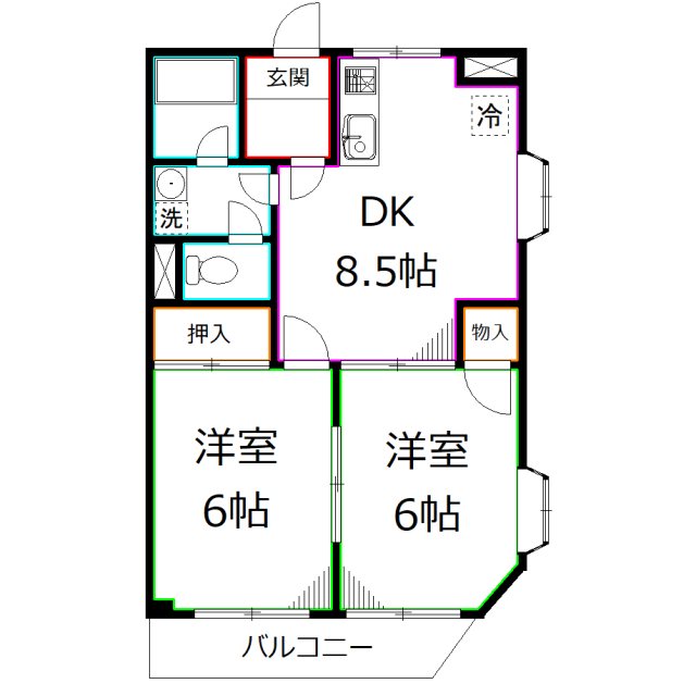 ライムかいぬま 間取り