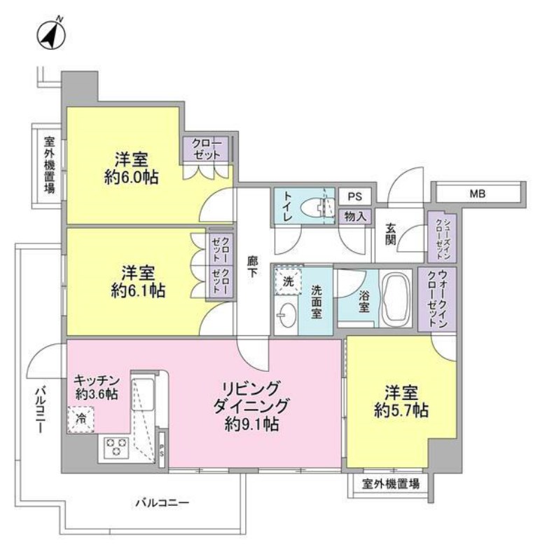 SunnyHill井草千川通  間取り