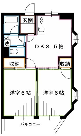 ライムかいぬま 間取り図