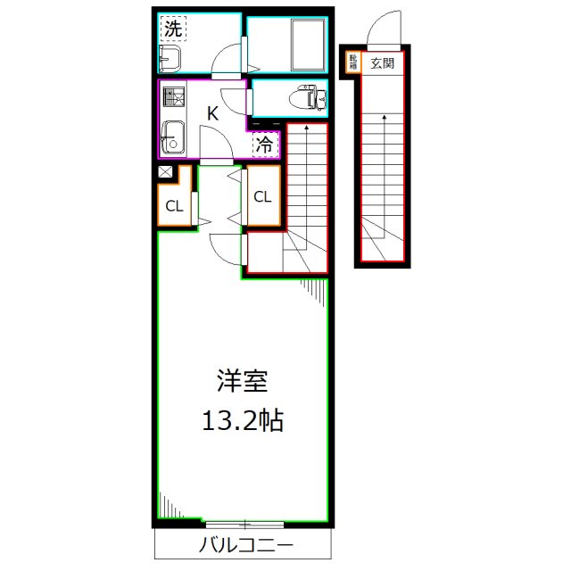 リブリ・ガーデン国立 間取り