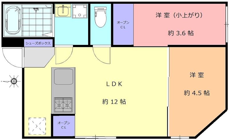 Recorrido Nakanoshinbashi（レコリード中野新橋） 間取り