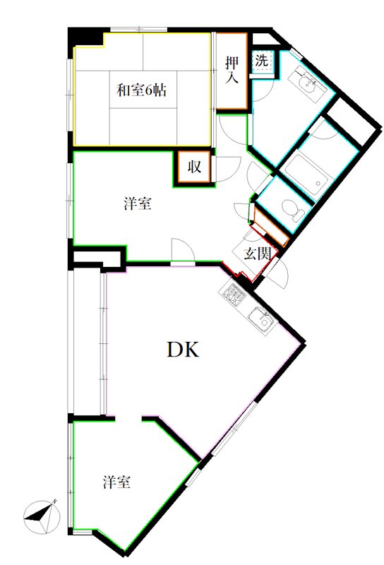 サンコウビル 間取り