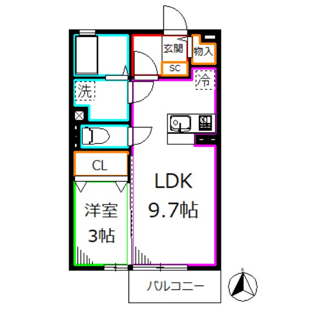 サンクレアⅡ 間取り