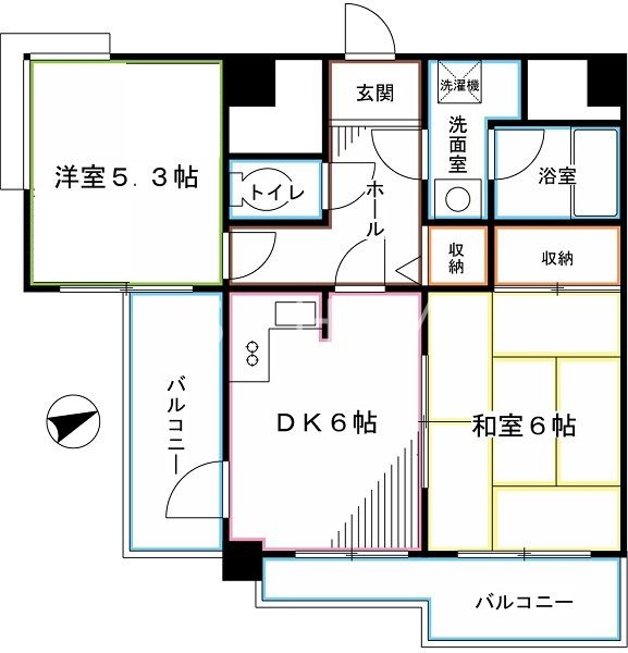 ライオンズマンション武蔵小金井第二 間取り