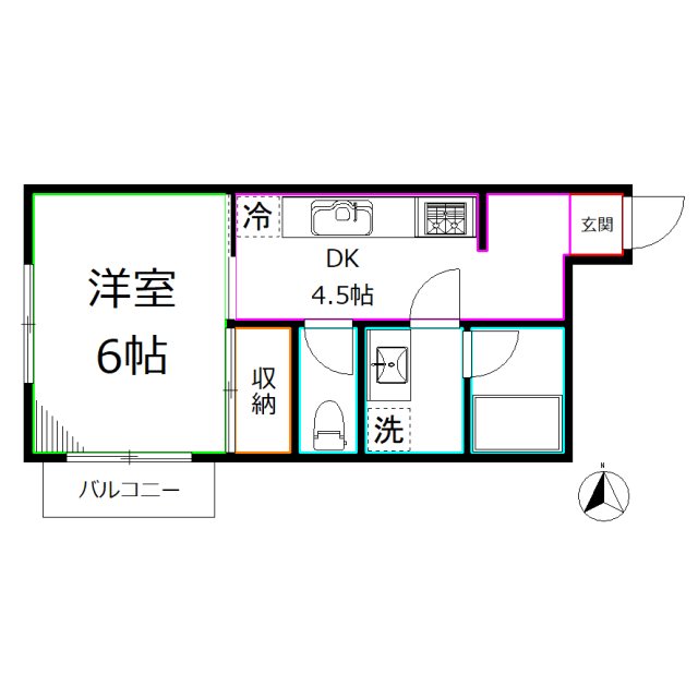 スクエア国立 間取り