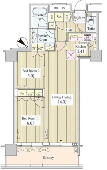 ユニゾンタワー 間取り