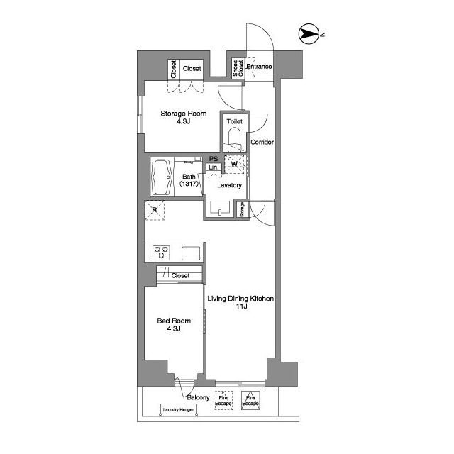 LumiCourt 　MITAKA 間取り