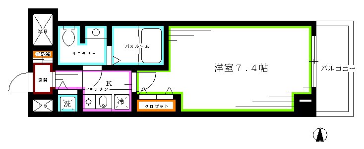 フォルマーレ新中野  間取り