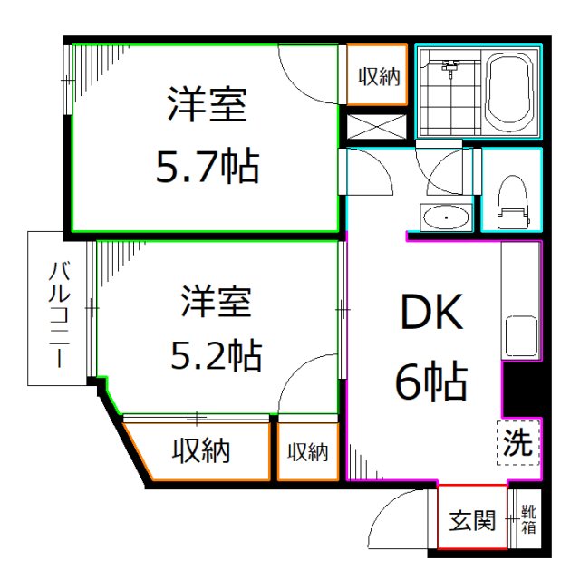 アメニティコウヤマ第8ガーデン 間取り