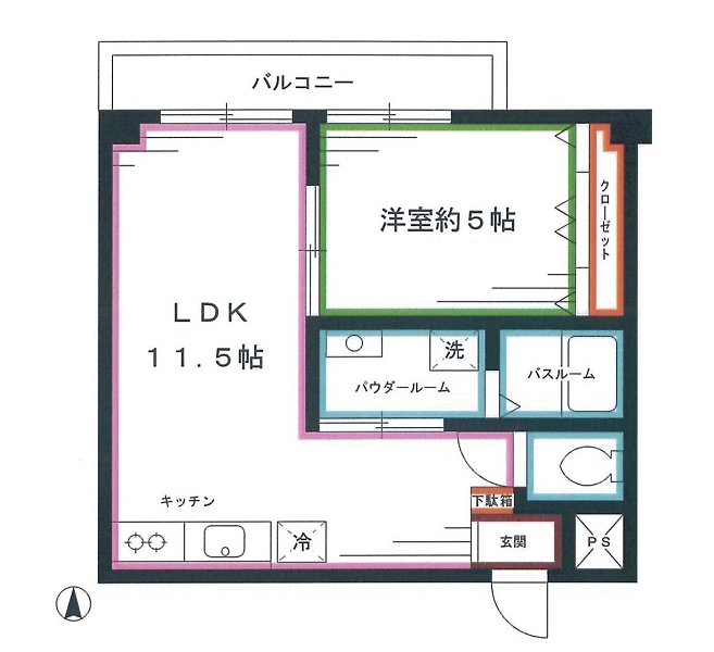 ホームズ東中野 間取り