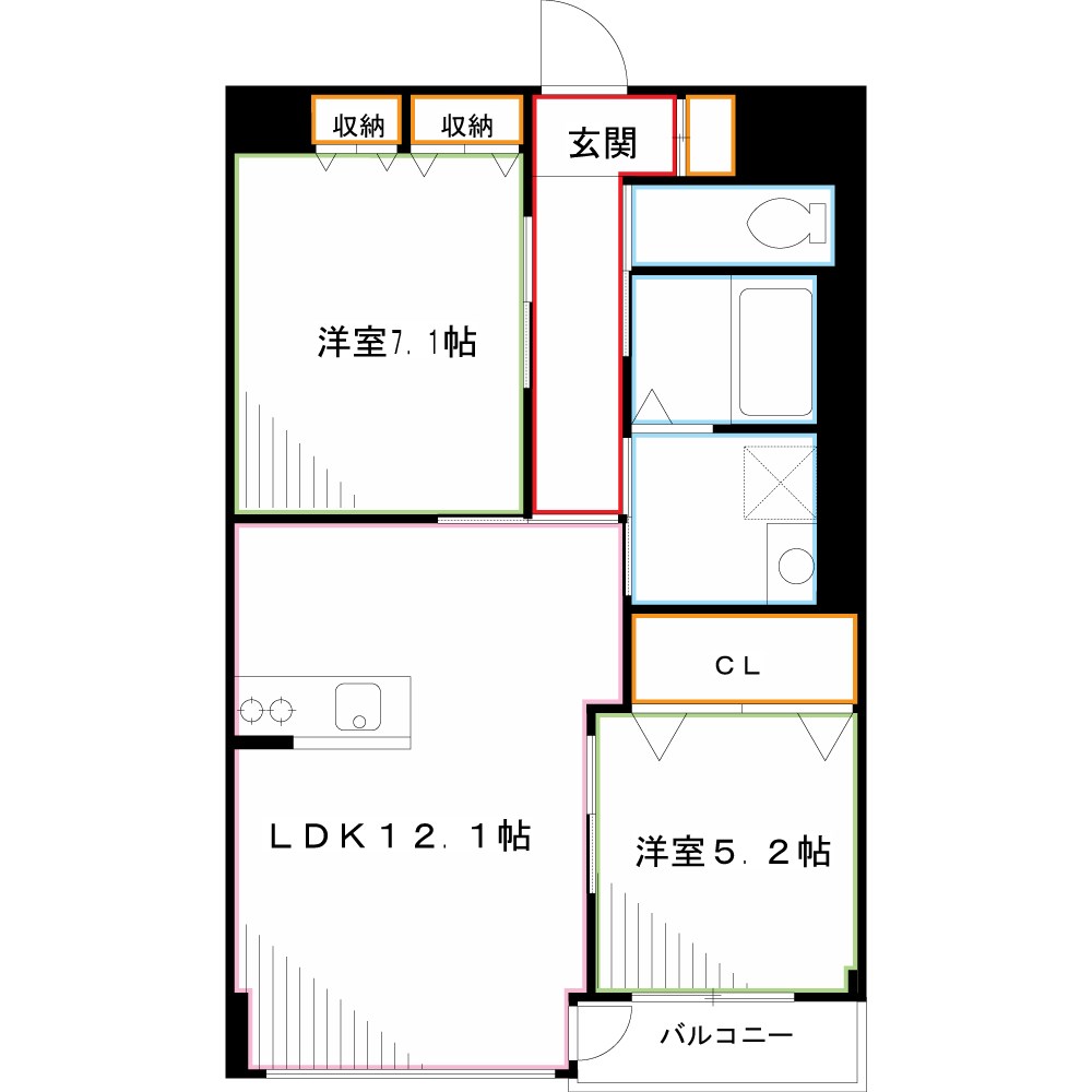 メゾン・クレール 間取り