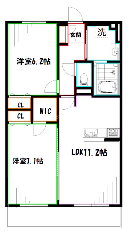 シンクロニシティ武蔵野 間取り