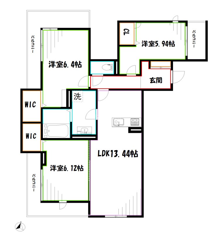 プライム　レジデンス  間取り