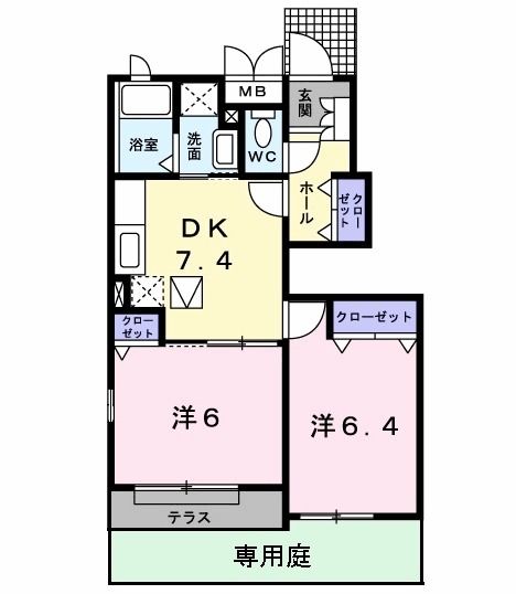 メゾン　ソレイユ 間取り