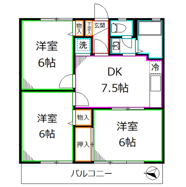 ユニフローラ 間取り