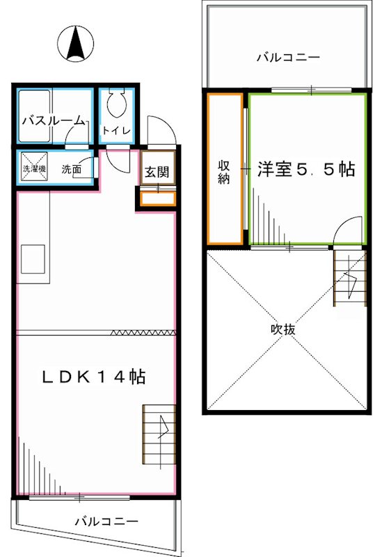 リヴィエールおぎくぼ 間取り