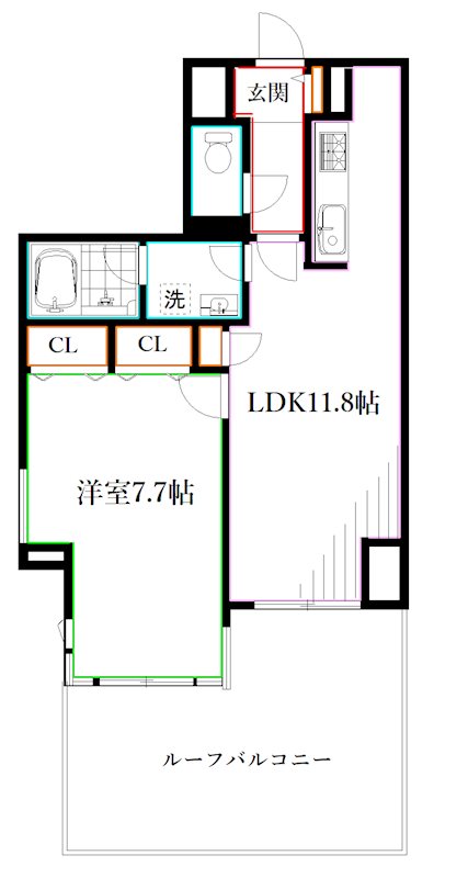 アールヴェール三鷹中央通り 間取り