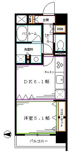 デュオ・スカーラ中野坂上 間取り