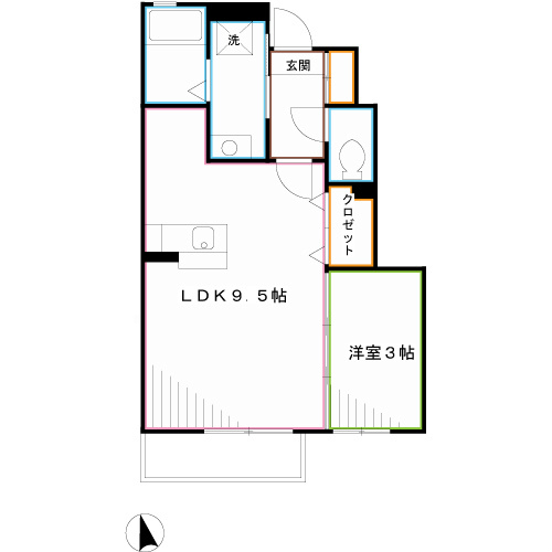 メゾン・ド・シャテーヌ 間取り