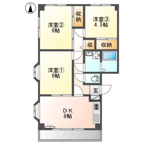 グランディール天神 間取り