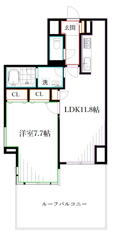 アールヴェール三鷹中央通り 間取り