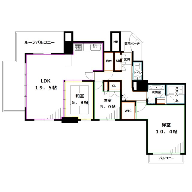 サンクタス吉祥寺ハートランド 間取り