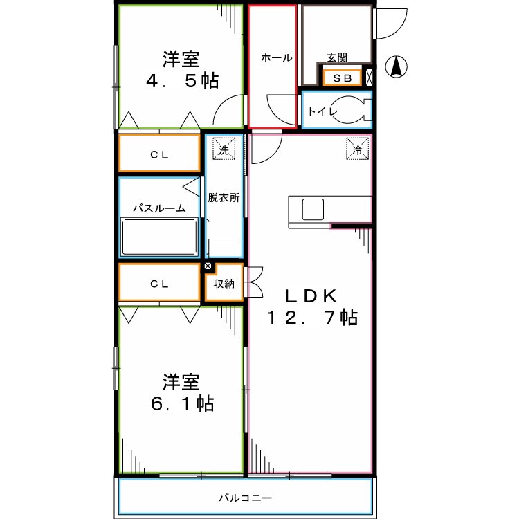 エルメゾン学園東 間取り