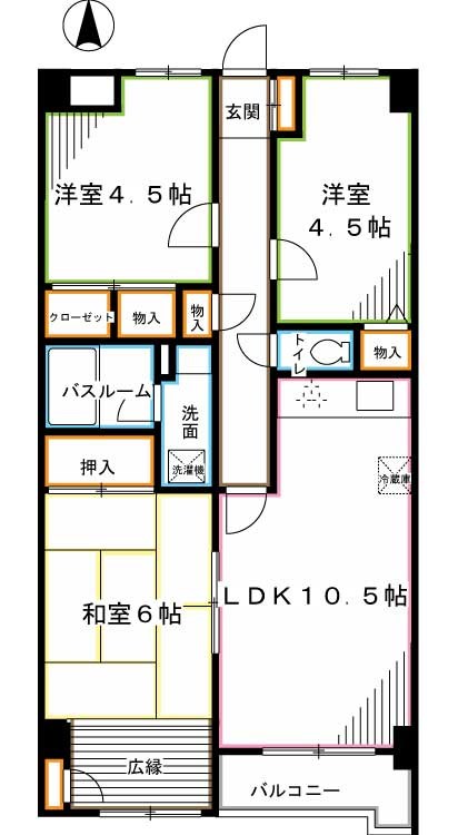 エスポワール善福寺 間取り