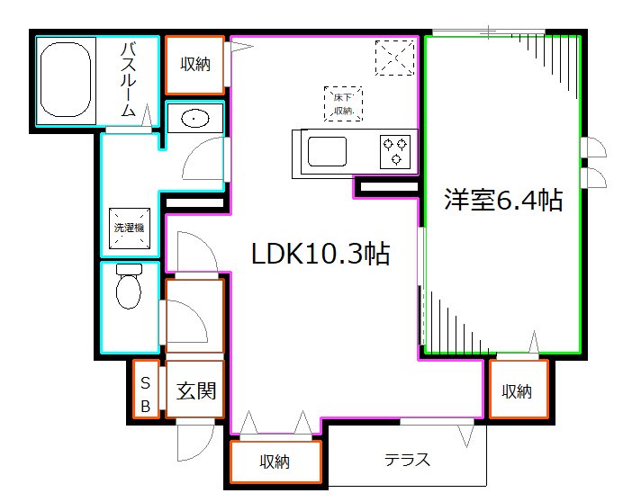 グラナーデ大和町 間取り