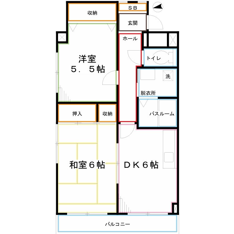 ティアラB 間取り