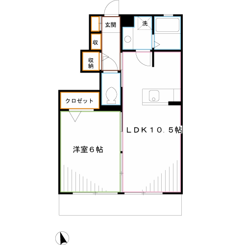 メゾン　アンソレーエ 間取り