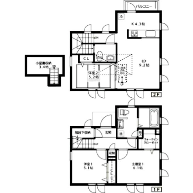 深大寺東町一戸建C棟 間取り