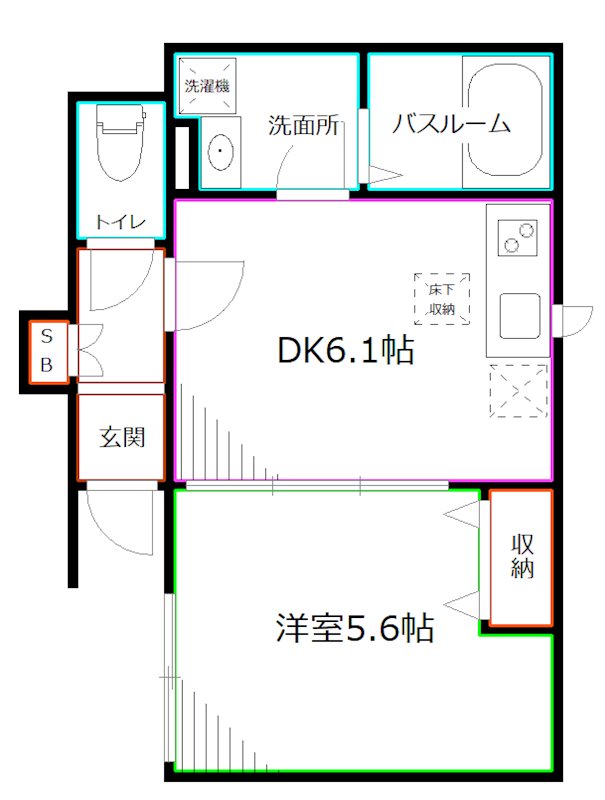 Crea Court Ogikubo Momoi  間取り