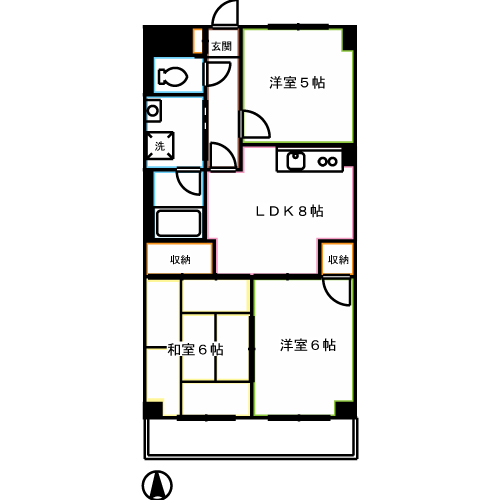 エレガンス三鷹 間取り