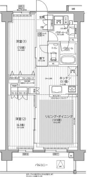 Nステージ東小金井 間取り