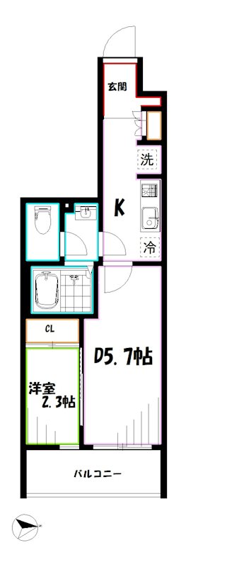 アヴァンカーサ三鷹 間取り