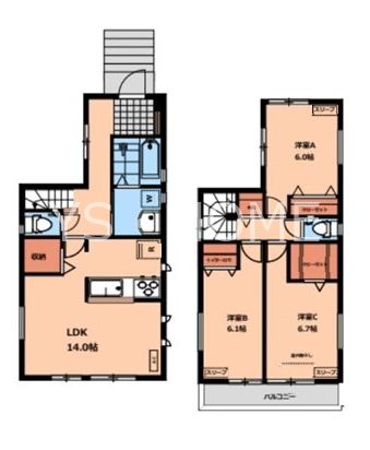 大泉学園町7丁目戸建賃貸住宅  間取り