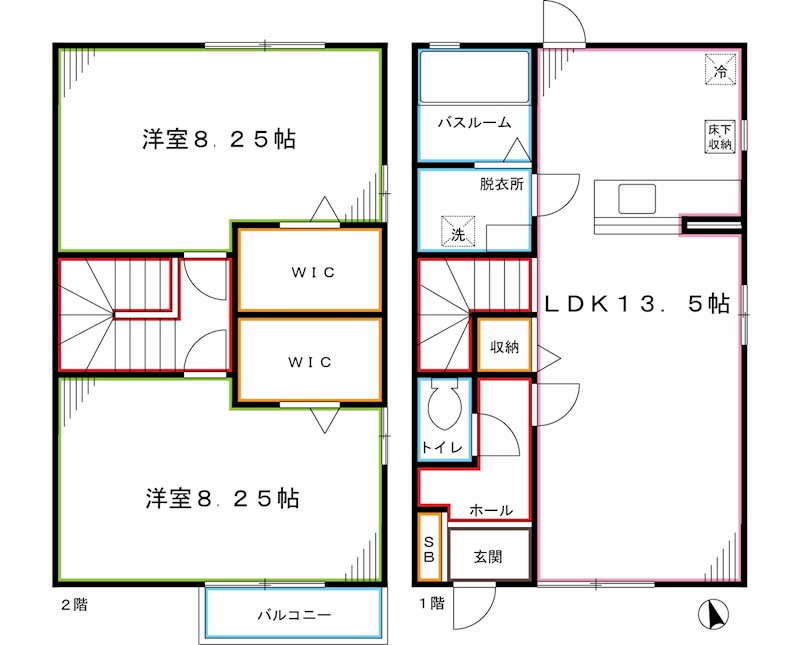 ベルコート B 間取り