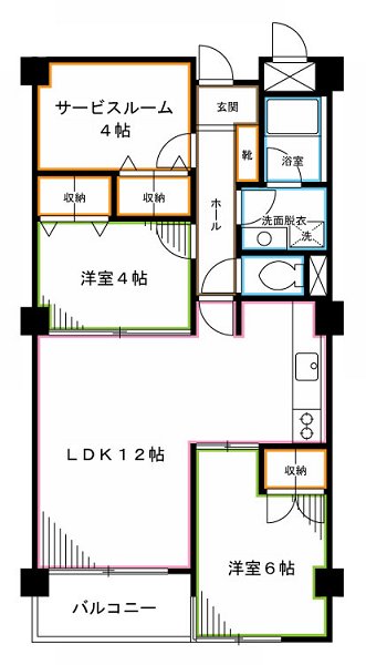 パステル中野 間取り