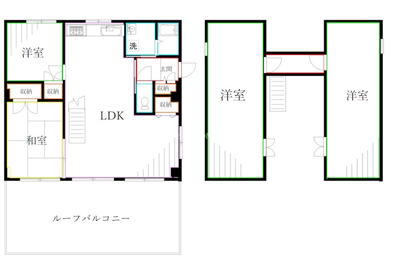 シルヴァン中原　 間取り