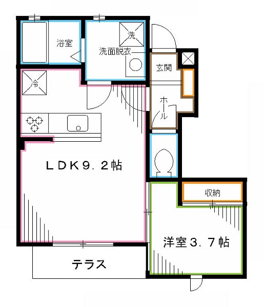 BONHEUR(ボヌール) 間取り