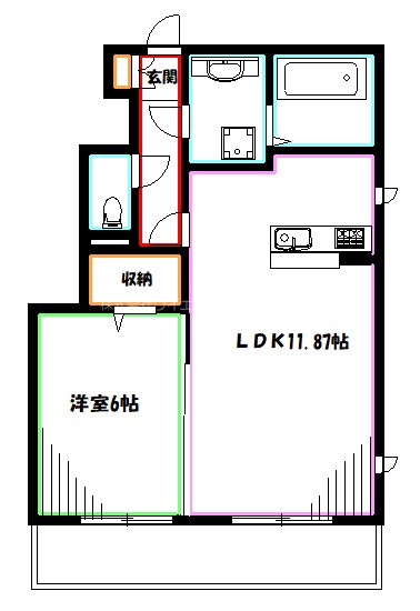 サンク　モンタニアB 間取り