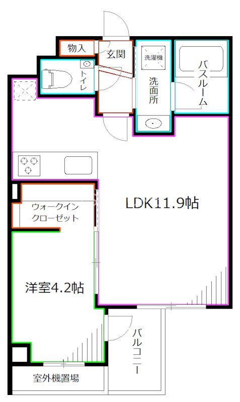 オープンレジデンシア西荻窪 間取り