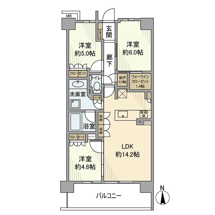 リーフィアレジデンス杉並井草森公園 間取り