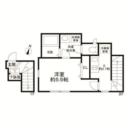 Opus Ⅱ（オーパス） 間取り