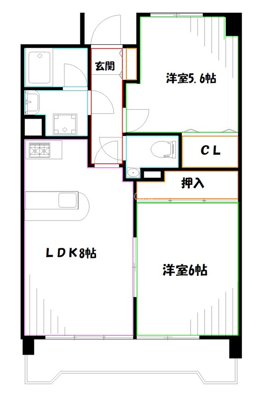 プライムアーバン武蔵野ヒルズＡ棟 間取り