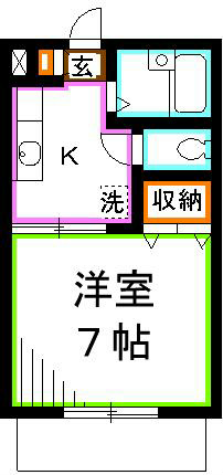 コーポオザキⅠ 間取り